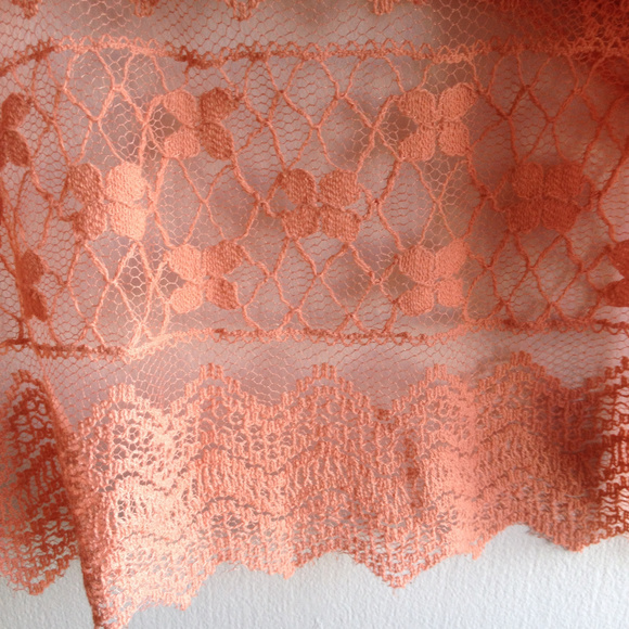 Forever 21 Peach Sheer Lace Top - Picture 8 of 8